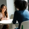 counsellor with client